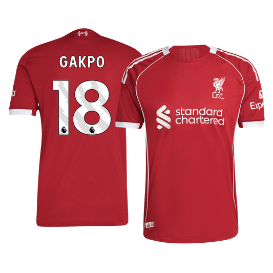 GAKPO #18 Liverpool Thuisshirt 2025/26 Spelersversie