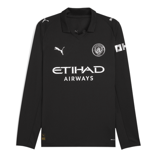 Manchester City Uitshirt 2025/26 Lange Mouwen