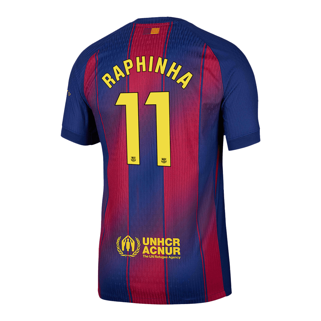 RAPHINHA #11 Barcelona Thuisshirt 2025/26 Spelersversie