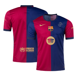 Barcelona Thuisshirt 2024/25 - 125-Jarig Jubileum(Spotify-logo zonder tekst)