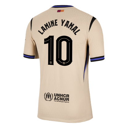 LAMINE YAMAL #10 Barcelona Uitshirt 2025/26 Spelersversie - UCL