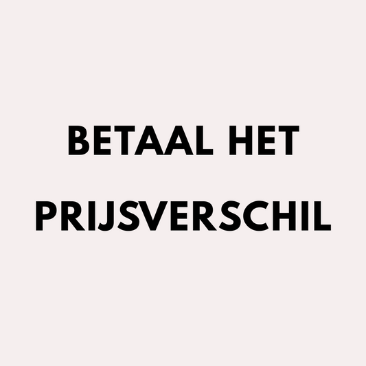 betaal het prijsverschil