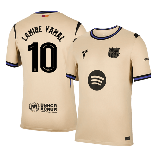 LAMINE YAMAL #10 Barcelona Uitshirt 2025/26 - UCL