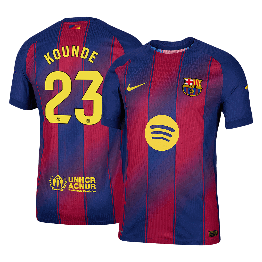 KOUNDE #23 Barcelona Thuisshirt 2025/26 Spelersversie