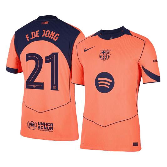 F.DE JONG #21 Barcelona Derde Shirt 2025/26 Spelersversie - UCL