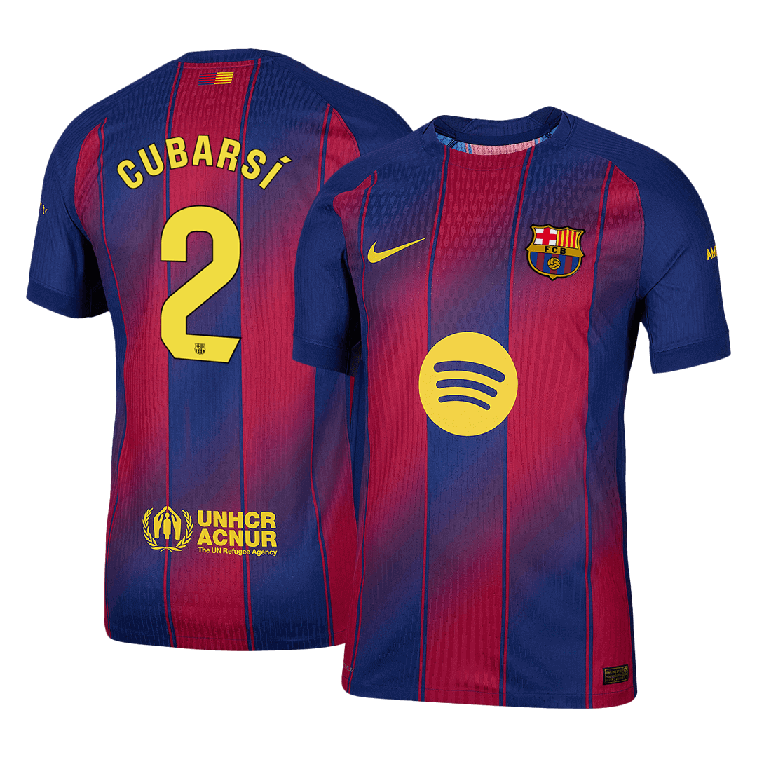 CUBARSÍ #2 Barcelona Thuisshirt 2025/26 Spelersversie
