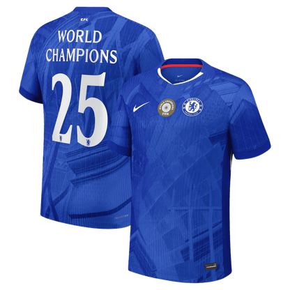 WORLD CHAMPIONS #25 Chelsea Thuisshirt 2025/26 Spelersversie