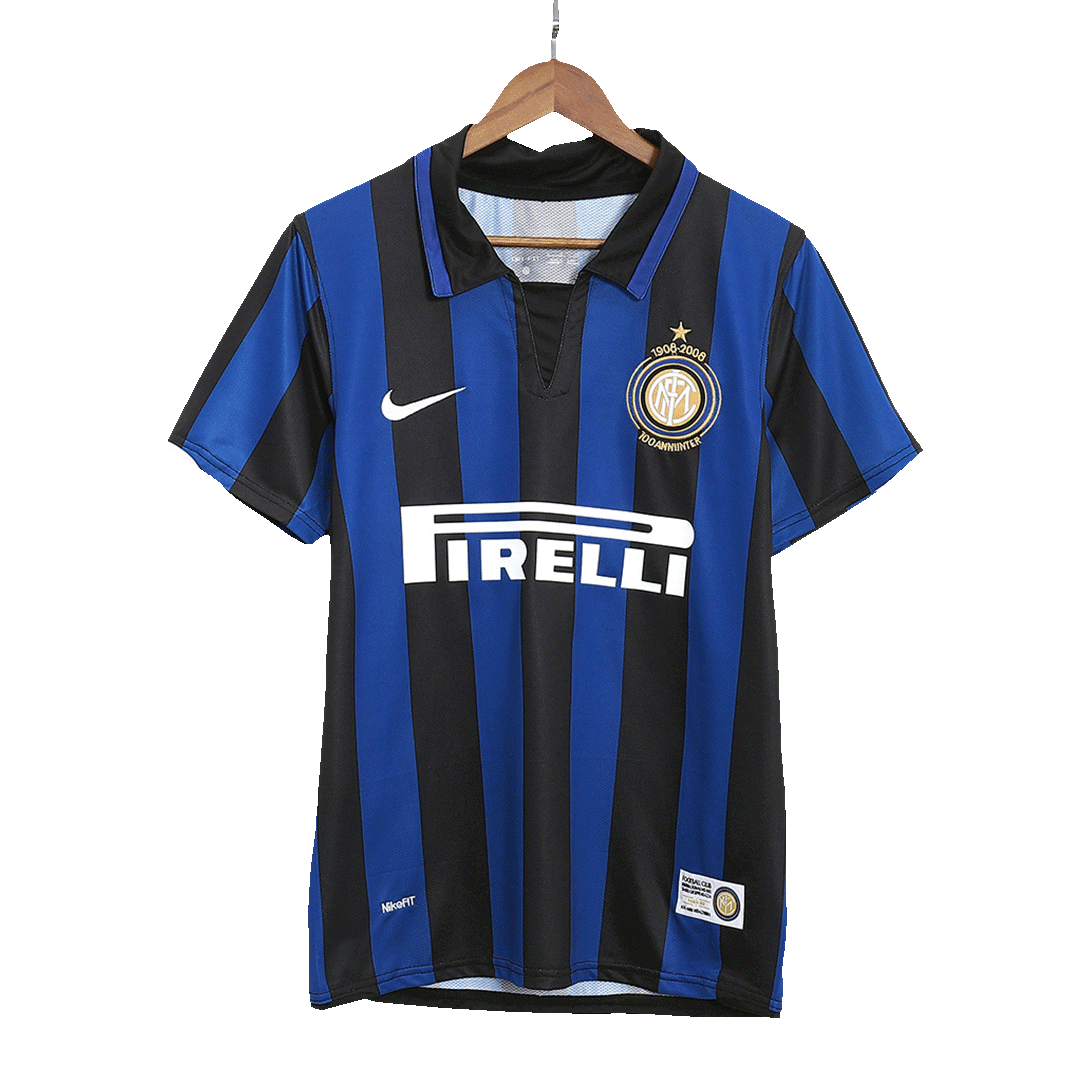 Retro voetbalshirt Inter Milan 100 jaar Thuisshirt 2007/08