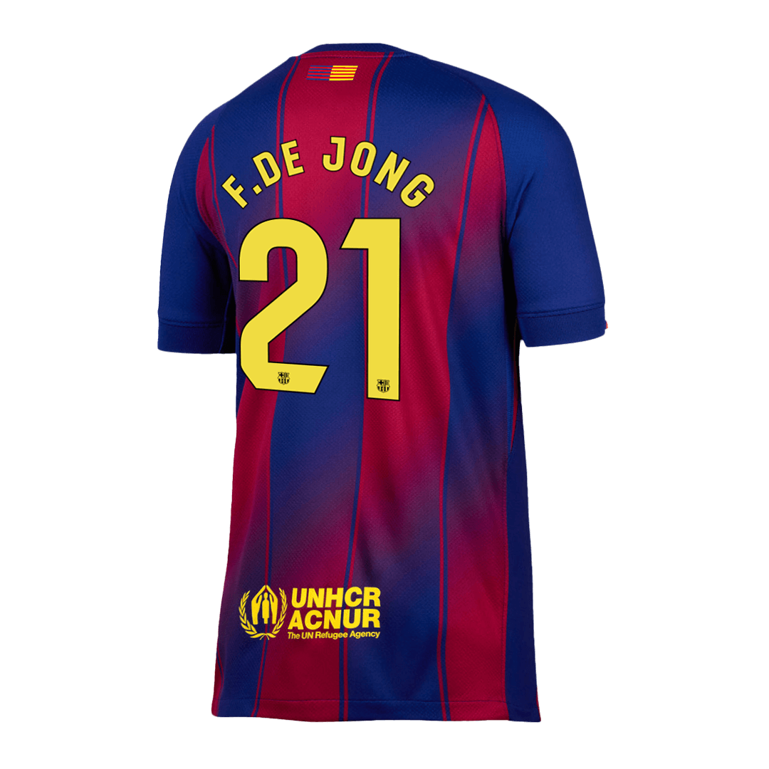 F.DE JONG #21 Barcelona Thuisshirt 2025/26