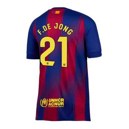 F.DE JONG #21 Barcelona Thuisshirt 2025/26