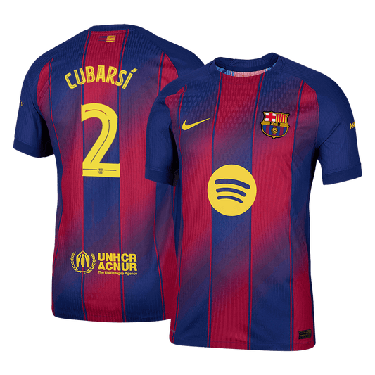 CUBARSÍ #2 Barcelona Thuisshirt 2025/26 Spelersversie - UCL