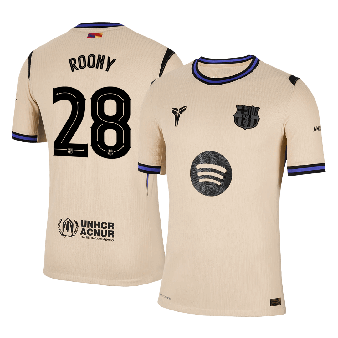 ROONY #28 Barcelona Uitshirt 2025/26 Spelersversie - UCL