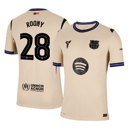 ROONY #28 Barcelona Uitshirt 2025/26 Spelersversie - UCL